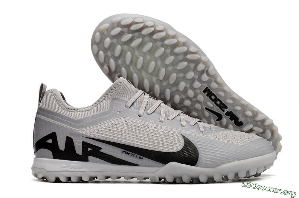 Nike Air Zoom Mercurial Vapor 15 Pro TF Football Shoes - Grey/Black 2