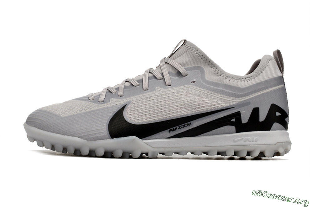 Nike Air Zoom Mercurial Vapor 15 Pro TF Football Shoes - Grey/Black 3