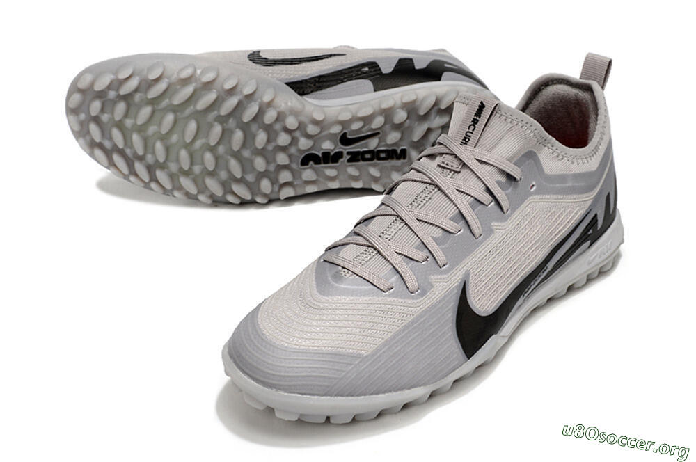 Nike Air Zoom Mercurial Vapor 15 Pro TF Football Shoes - Grey/Black 0