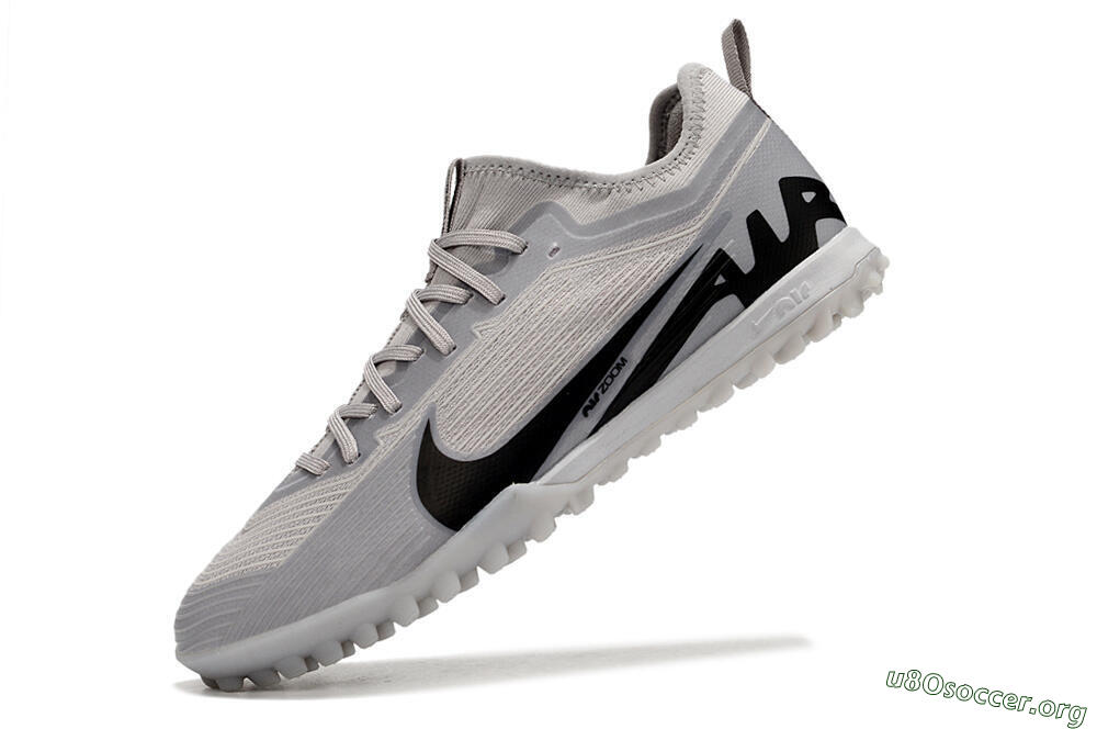 Nike Air Zoom Mercurial Vapor 15 Pro TF Football Shoes - Grey/Black 5
