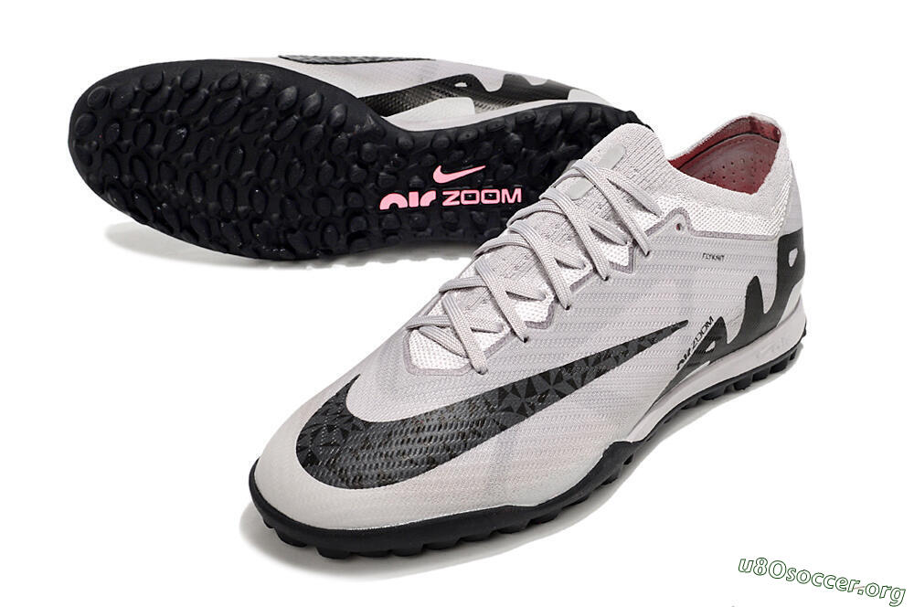 Nike Air Zoom Mercurial Vapor 15 Elite TF Football Shoes - Grey/Black/Pink 0