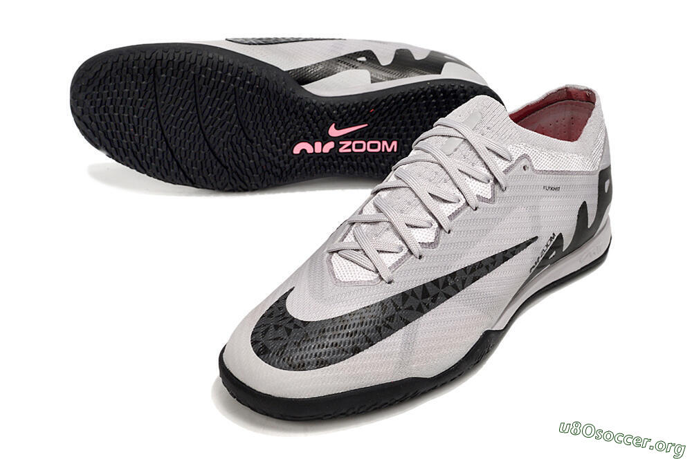 Nike Air Zoom Mercurial Vapor 15 Elite IC Football Shoes - Grey/Black/Pink 0