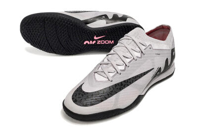 Nike Air Zoom Mercurial Vapor 15 Elite IC Football Shoes - Grey/Black/Pink