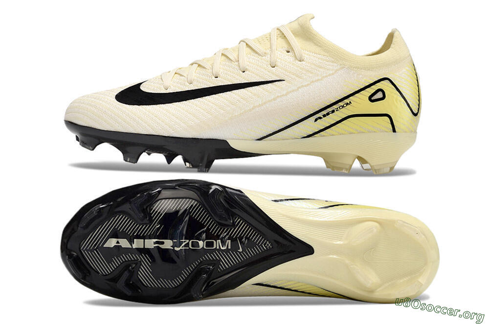 Nike Air Zoom Mercurial Vapor 16 Elite FG Football Boots - Beige/Black/Yellow 1