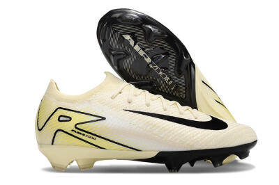 Nike Air Zoom Mercurial Vapor 16 Elite FG Football Boots - Beige/Black/Yellow