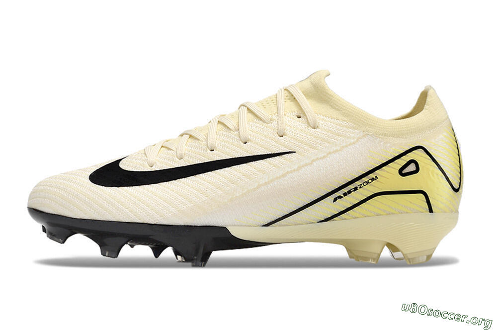 Nike Air Zoom Mercurial Vapor 16 Elite FG Football Boots - Beige/Black/Yellow 3