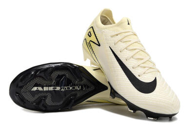 Nike Air Zoom Mercurial Vapor 16 Elite FG Football Boots - Beige/Black/Yellow