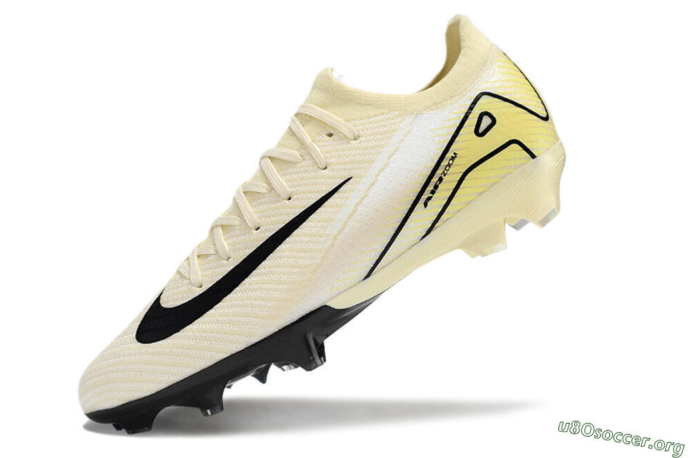 Nike Air Zoom Mercurial Vapor 16 Elite FG Football Boots - Beige/Black/Yellow 5