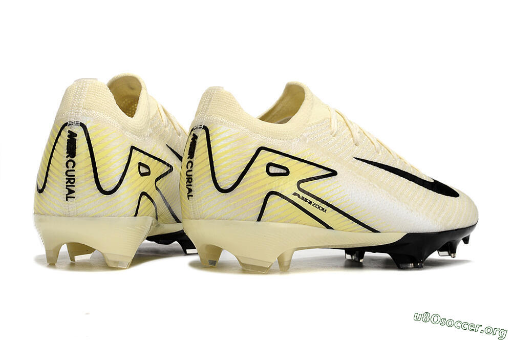 Nike Air Zoom Mercurial Vapor 16 Elite FG Football Boots - Beige/Black/Yellow 6