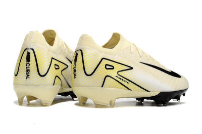 Nike Air Zoom Mercurial Vapor 16 Elite FG Football Boots - Beige/Black/Yellow