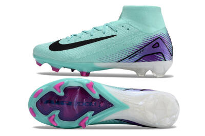 Nike Air Zoom Mercurial Superfly 10 Elite FG Football Boots - Jade/Black/Purple