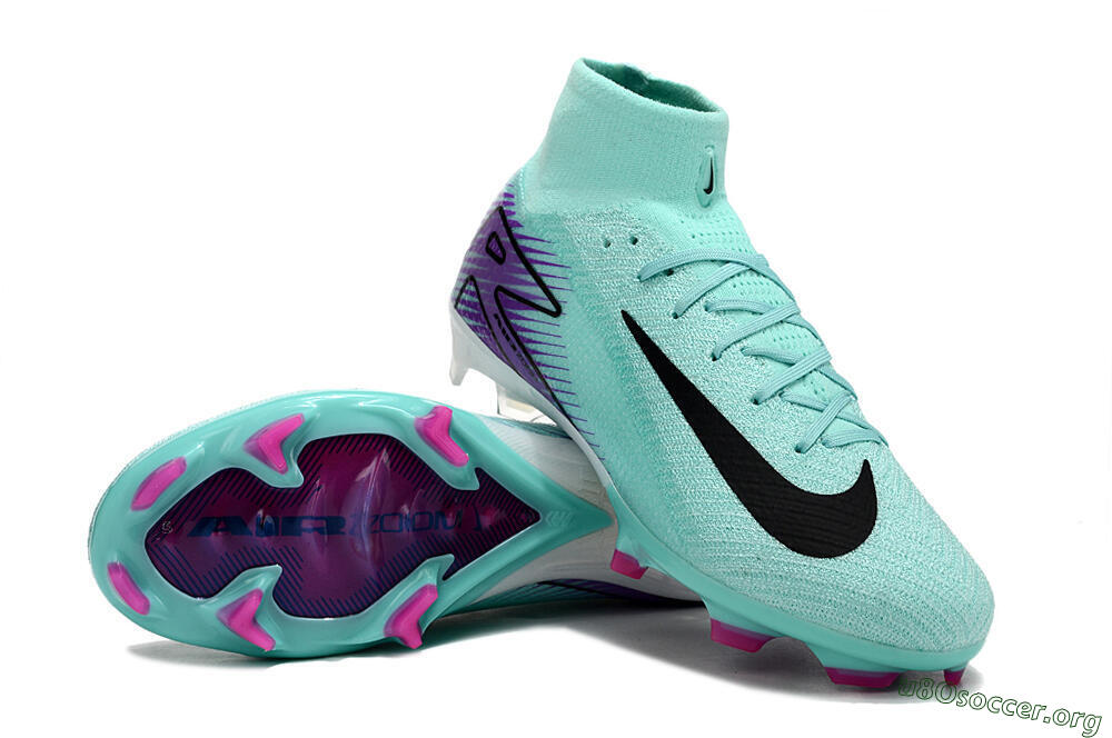 Nike Air Zoom Mercurial Superfly 10 Elite FG Football Boots - Jade/Black/Purple 0