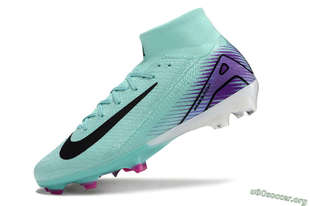 Nike Air Zoom Mercurial Superfly 10 Elite FG Football Boots - Jade/Black/Purple 5