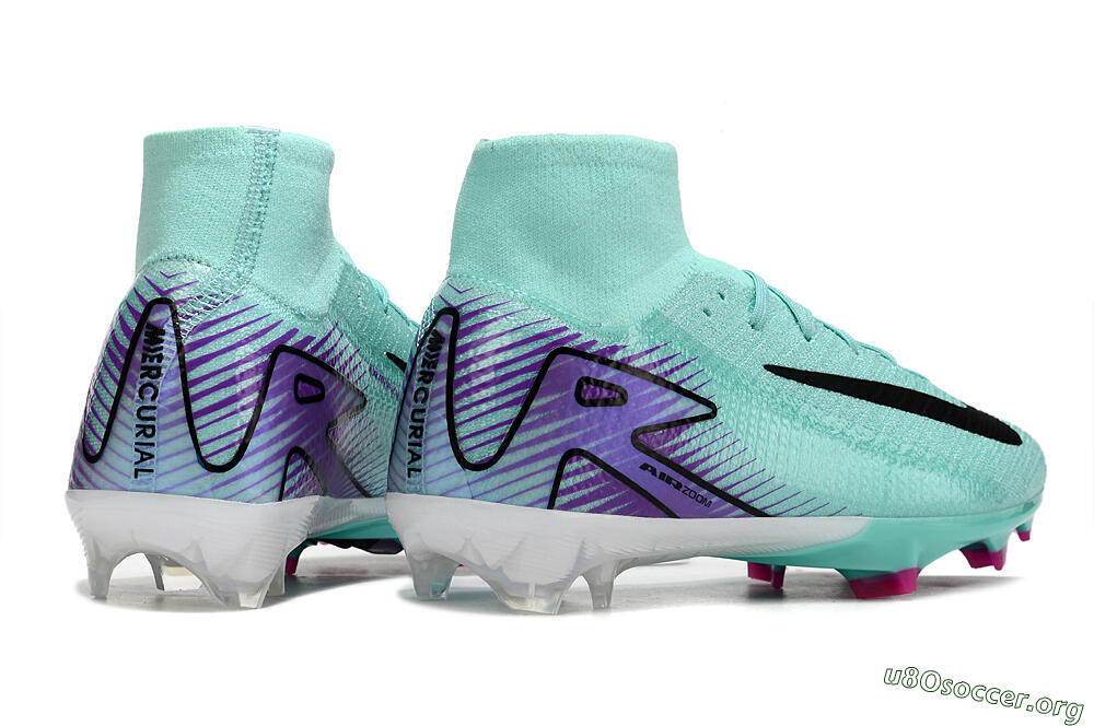 Nike Air Zoom Mercurial Superfly 10 Elite FG Football Boots - Jade/Black/Purple 6