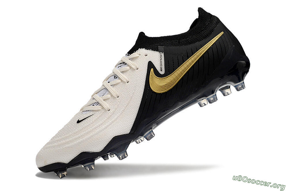 Nike Phantom Luna Elite AG Football Boots - White/Black/Gold 5