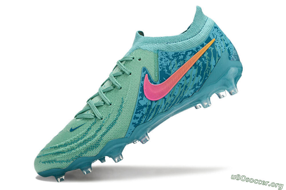 Nike Phantom Luna Elite AG Football Boots - Jade/Pink/Yellow 5