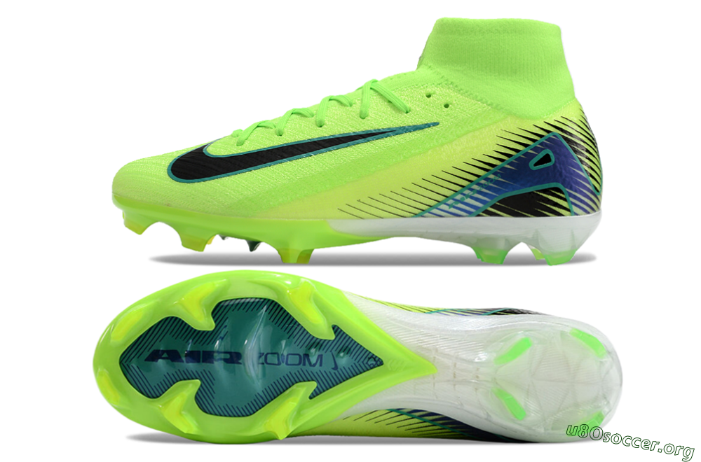 Nike Air Zoom Mercurial Superfly 10 Elite FG Football Boots - Yellow/Blue/Black 1