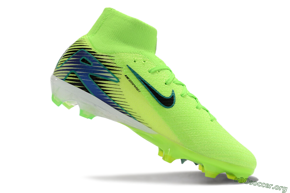 Nike Air Zoom Mercurial Superfly 10 Elite FG Football Boots - Yellow/Blue/Black 4