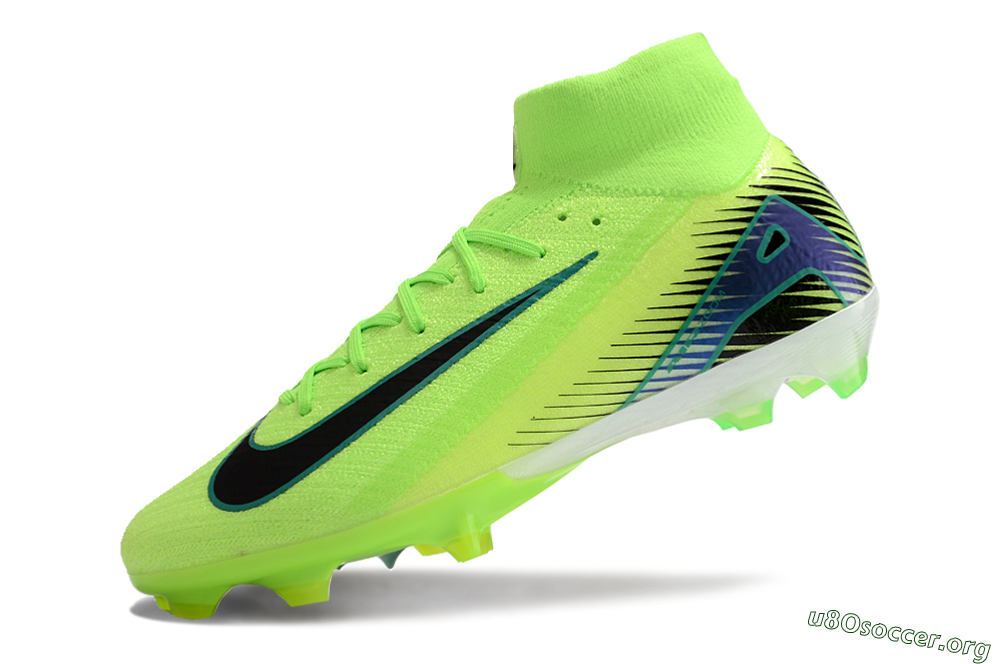 Nike Air Zoom Mercurial Superfly 10 Elite FG Football Boots - Yellow/Blue/Black 5