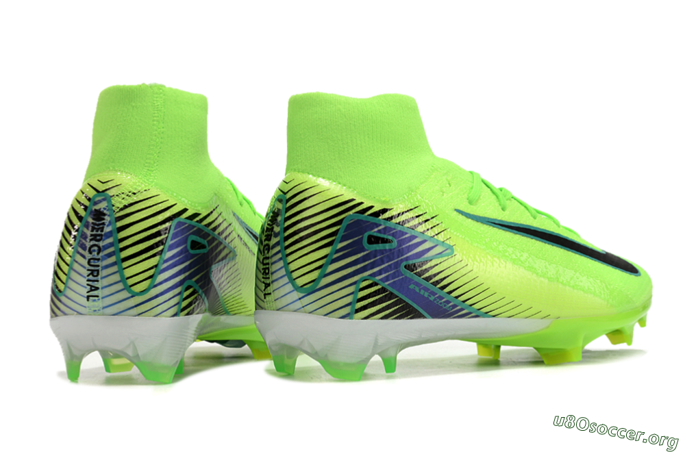 Nike Air Zoom Mercurial Superfly 10 Elite FG Football Boots - Yellow/Blue/Black 6