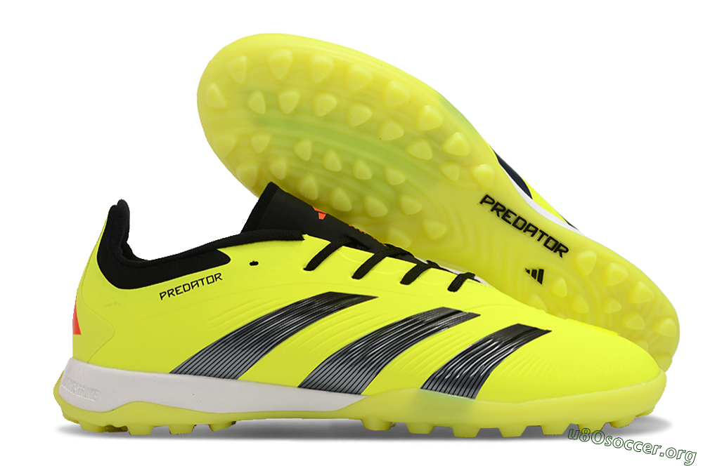 Adidas Predator 24 Elite TF Football Shoes - Yellow/Black/White 2