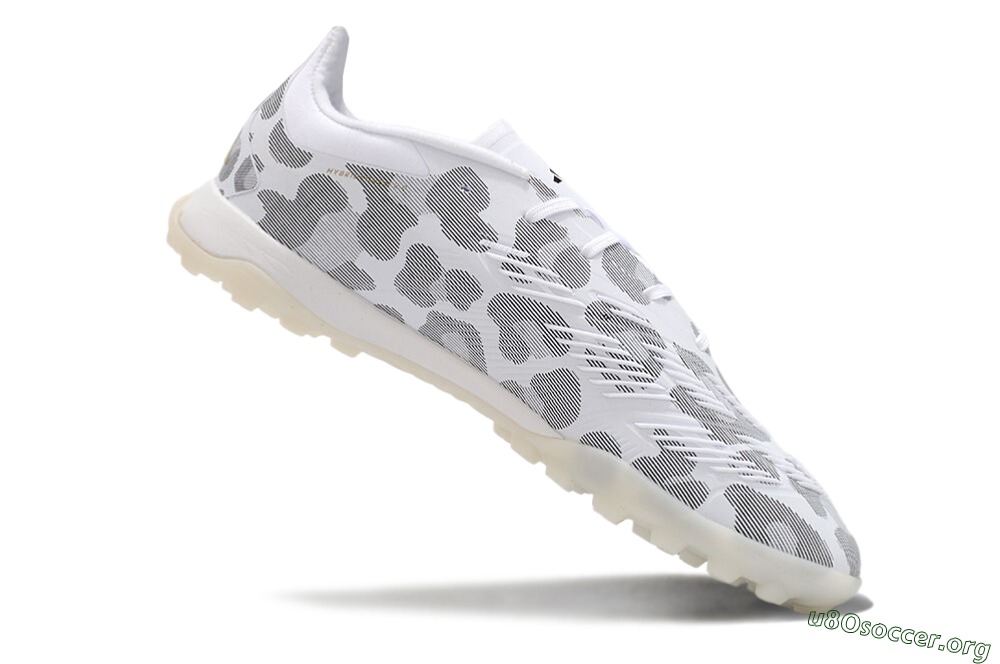 Adidas Predator 24 Elite TF Football Shoes - White/Black/Gold 4