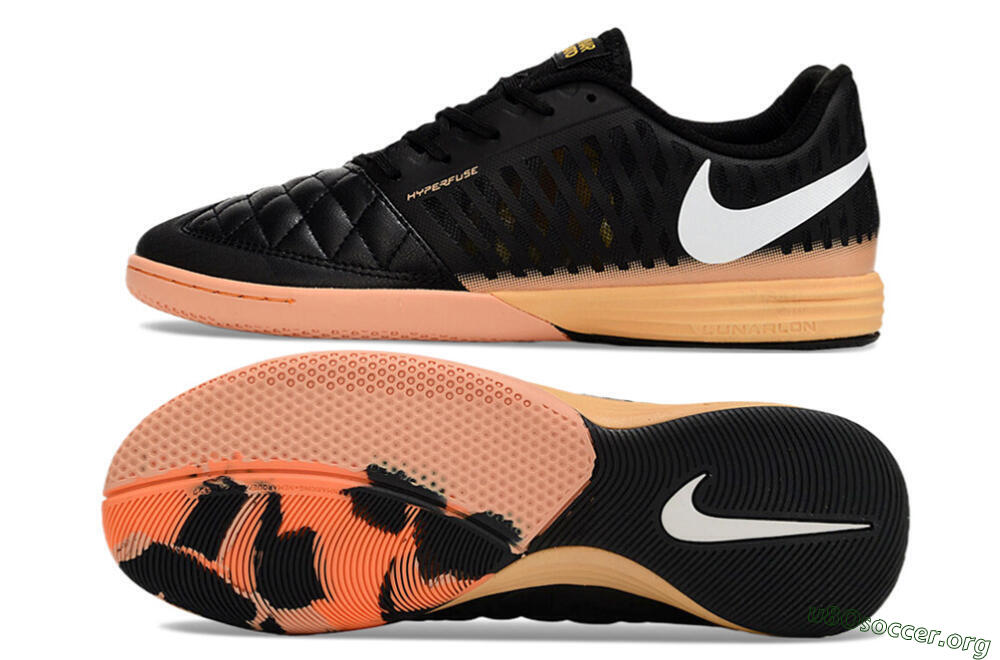Nike Lunar Gato 2 IC Football Shoes - Black/White/Yellow 1