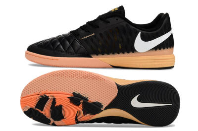 Nike Lunar Gato 2 IC Football Shoes - Black/White/Yellow