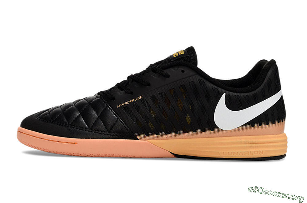 Nike Lunar Gato 2 IC Football Shoes - Black/White/Yellow 3