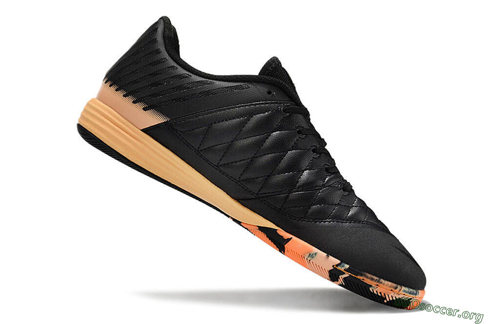 Nike Lunar Gato 2 IC Football Shoes - Black/White/Yellow 4