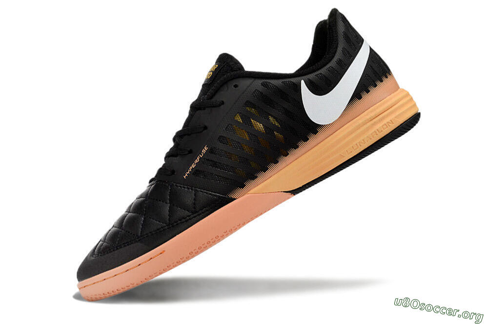 Nike Lunar Gato 2 IC Football Shoes - Black/White/Yellow 5