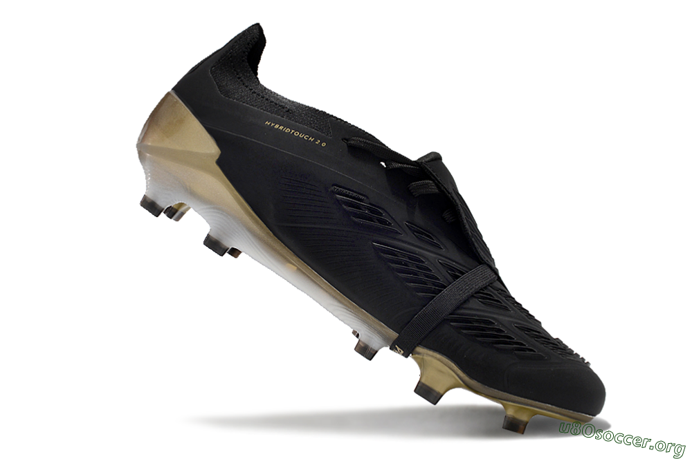 Adidas Predator Elite Foldover Tongue FG Football Boots - Black/White/Gold 4