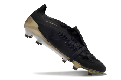 Adidas Predator Elite Foldover Tongue FG Football Boots - Black/White/Gold