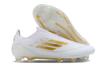 Adidas F50+ Adizero FG Football Boots - White/Gold