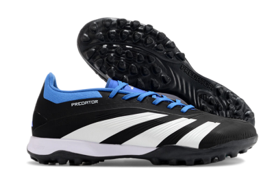 Adidas Predator 24 Elite TF Football Shoes - Black/White/Blue