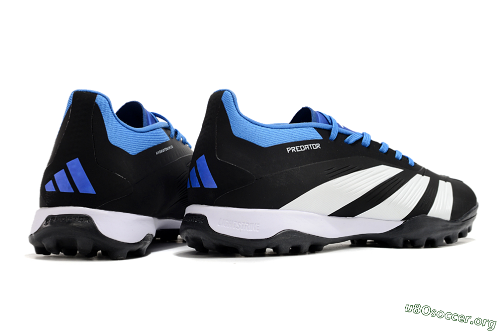 Adidas Predator 24 Elite TF Football Shoes - Black/White/Blue 6