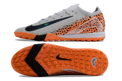 Nike Air Zoom Mercurial Vapor 15 Elite TF Football Shoes - Grey/Orange/Black