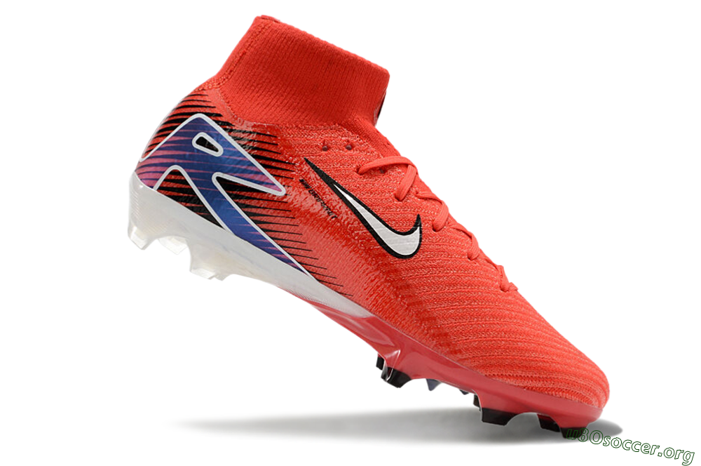 Nike Air Zoom Mercurial Superfly 10 Elite FG Football Boots - Red/White/Blue 4