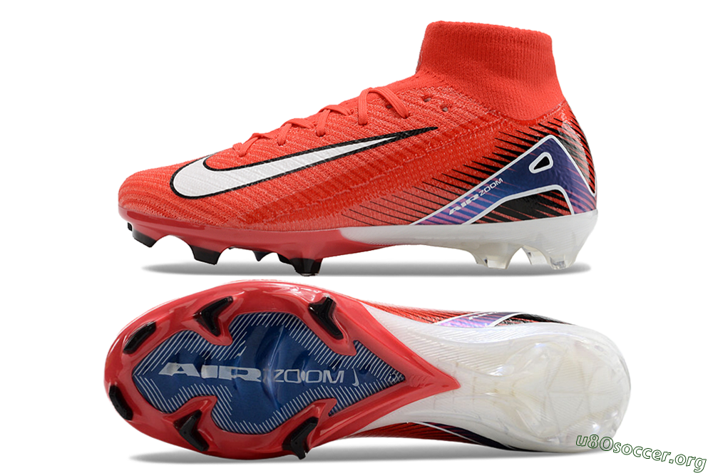 Nike Air Zoom Mercurial Superfly 10 Elite FG Football Boots - Red/White/Blue 1