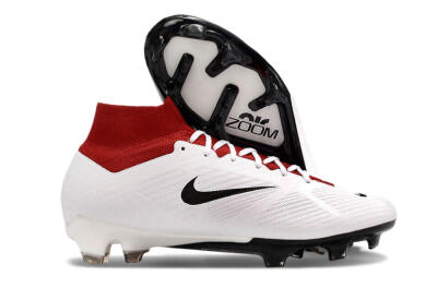 Nike Air Zoom Mercurial Superfly 9 Elite FG Football Boots - White/Black/Red