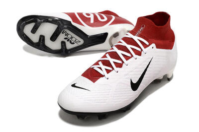 Nike Air Zoom Mercurial Superfly 9 Elite FG Football Boots - White/Black/Red