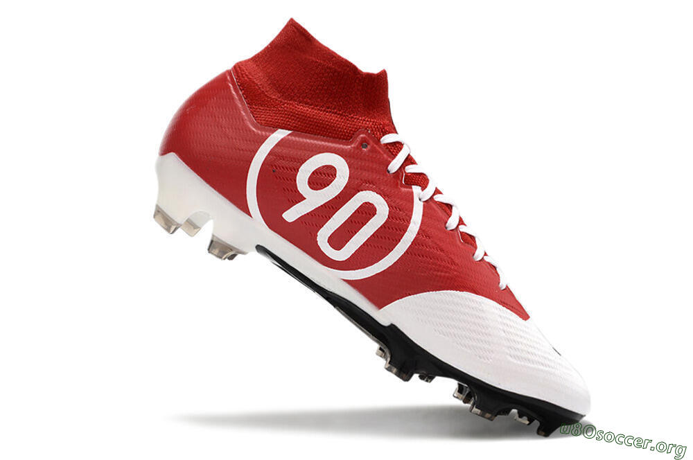 Nike Air Zoom Mercurial Superfly 9 Elite FG Football Boots - White/Black/Red 4