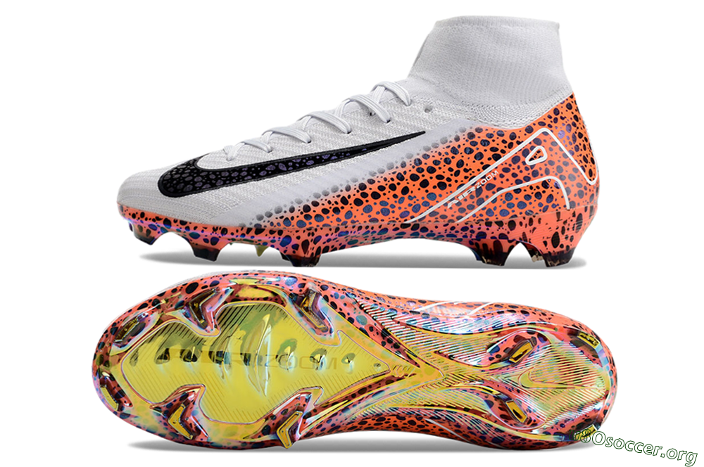 Nike Air Zoom Mercurial Superfly 10 Elite FG Football Boots - Grey/Leopard/Gold 1