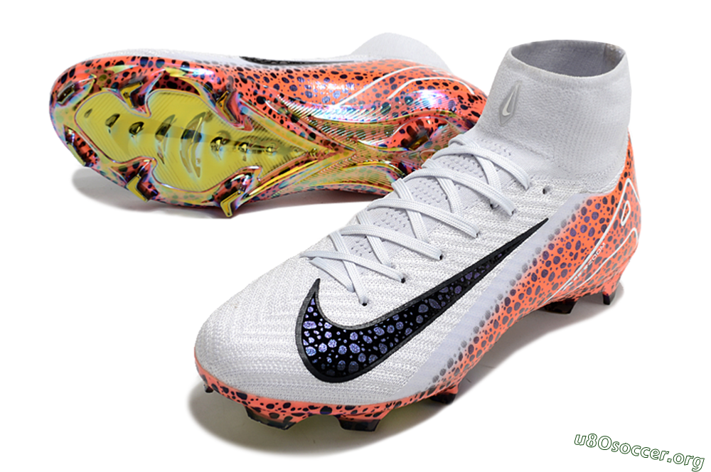 Nike Air Zoom Mercurial Superfly 10 Elite FG Football Boots - Grey/Leopard/Gold 0