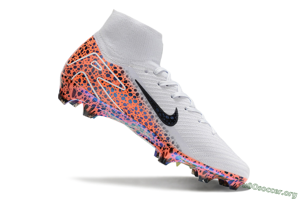 Nike Air Zoom Mercurial Superfly 10 Elite FG Football Boots - Grey/Leopard/Gold 4