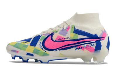 Nike Air Zoom Mercurial Superfly 9 Elite FG Football Boots - White/Rainbow