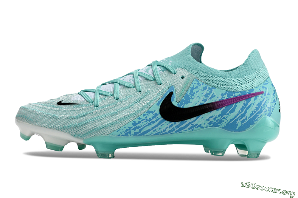 Nike Phantom Luna 2 Elite LV8 FG Football Boots - Jade/Black/Purple 3