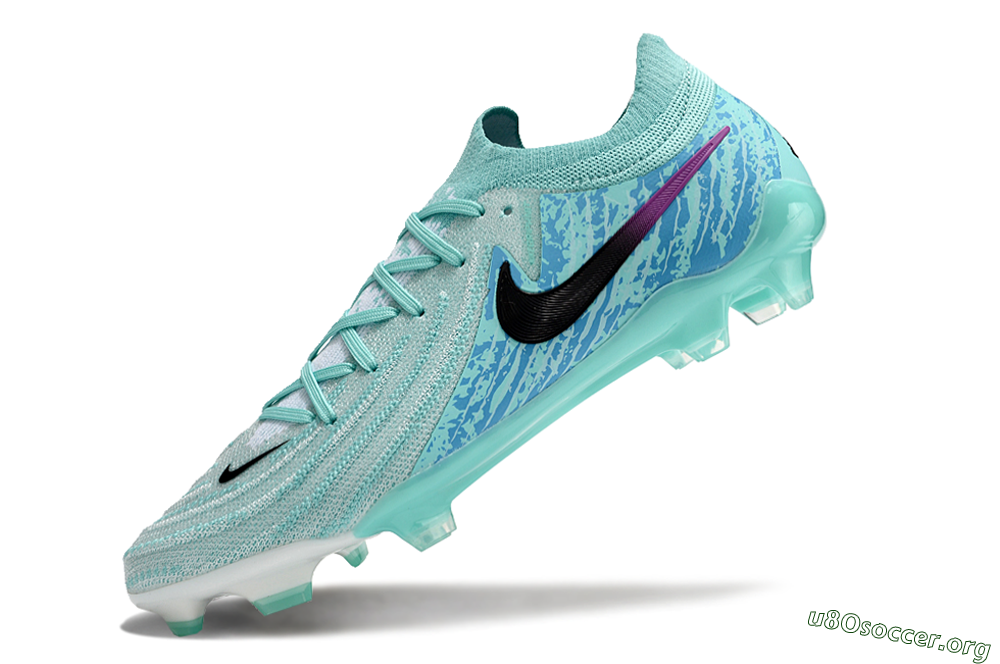 Nike Phantom Luna 2 Elite LV8 FG Football Boots - Jade/Black/Purple 5
