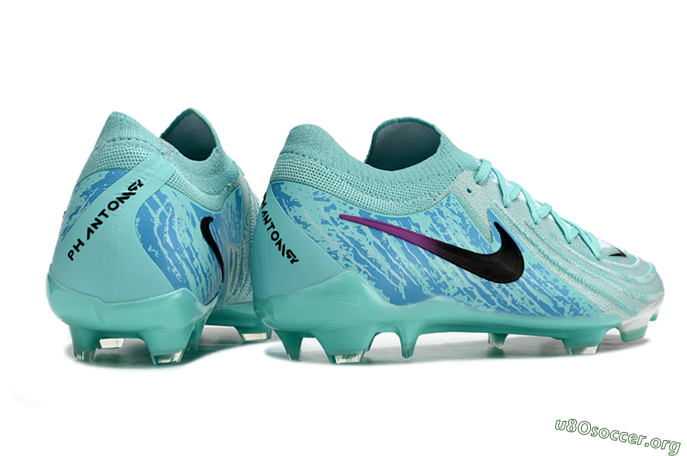 Nike Phantom Luna 2 Elite LV8 FG Football Boots - Jade/Black/Purple 6