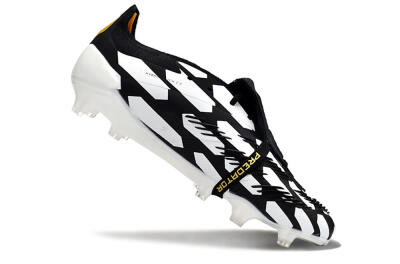 Adidas Predator Elite Foldover Tongue FG Football Boots - Black/White/Gold